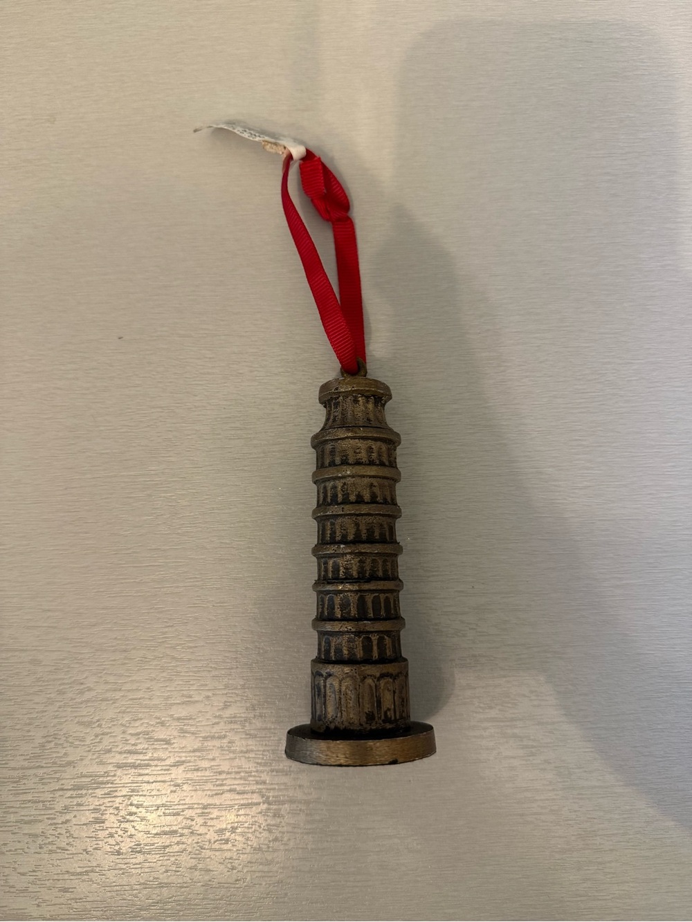 Vintage Restoration Hardware Leaning Tower of Pisa Holiday Ornament